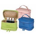 Ladies Genuine Leather Cosmetic Travel Case